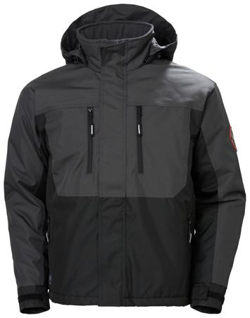 76201_979-2XL Helly Hansen BERG 1 Black, Dark Grey, Water Repellent, Windproof Jacket Flap, 2XL 1 EA