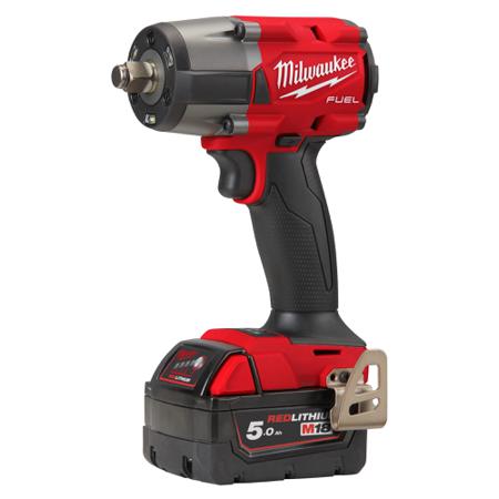 M18FMTIW2F12-502X Milwaukee 1/2 in 18V5Ah Cordless Impact Wrench, UK Plug