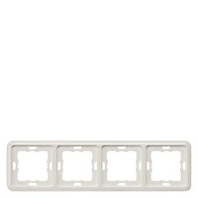 5TG1774 Siemens Silver 4 Gang Frame