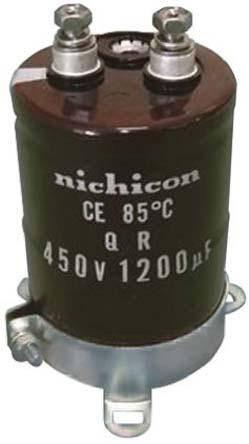 LQR2W332MSEH Nichicon 3300μF Aluminium Electrolytic Capacitor 450V dc, Screw Terminal -