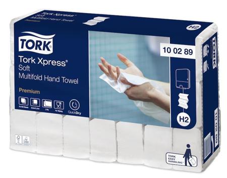 100289 Tork Xpress Soft Multi-fold Hand Towel Premium Zfold Interleaved White Paper Towel