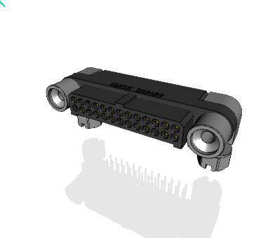 MHDAS2M026YCE51 Amphenol Socapex MHDAS Series Right Angle PCB PCB Header, 26 Contact(s), 1.27 mm Pitch, 2 Row, Shrouded