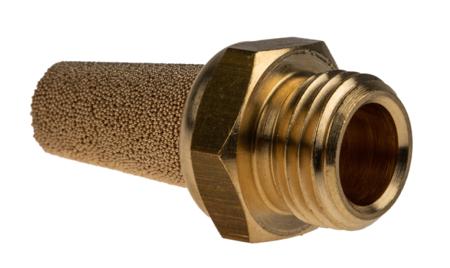 T40C2800 IMI Norgren T40 Bronze 10bar Pneumatic Silencer, Threaded, G 1/4 Male