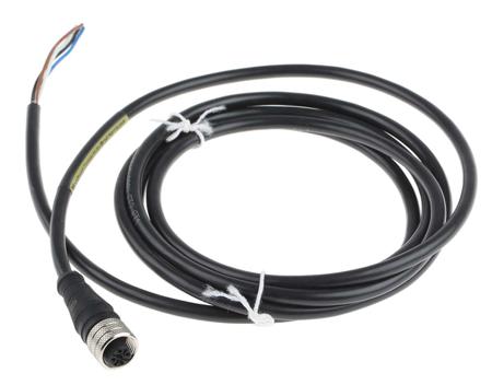 1200060014 Brad from Molex Female 4 way M12 to Female Free End Sensor Actuator Cable, 2 m