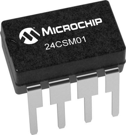 24CSM01-E-P Microchip 24CSM01-E/P, 1Mbit EEPROM Chip, 400ns 8-Pin PDIP Serial