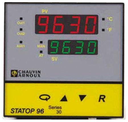 LR09630-001 Pyro Controle STATOP 96 PID Temperature Controller, 2 Output, 90 → 260 V ac Supply Voltage