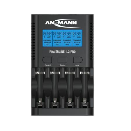 1001-0079-UK Ansmann 1001-0079 NiMH AA, AAA Battery Charger with Worldwideplug