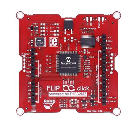 MIKROE-2707 MikroElektronika Flip & Click PIC32MZ Prototyping Add On Board