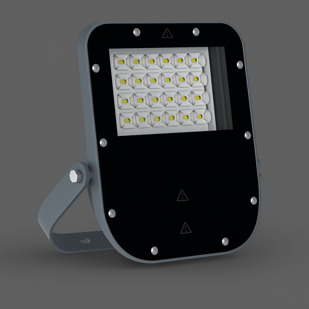 flgtled200w E-Pro 200W LED Floodlight IP66 6500K Cool White 27600lm IK10 Aluminum Body