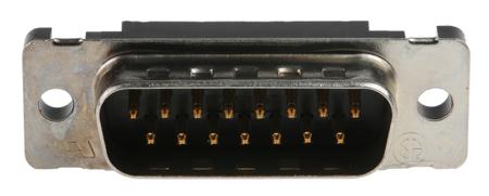 1658613-3 TE Connectivity AMPLIMITE HDF-20 Series 2.76mm Pitch 15 Way IDC D-Sub Ribbon Cable Connector, Plug, Steel Shell