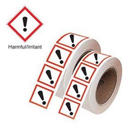182-030 RS PRO Black, Red, White Vinyl Polyester Safety Labels 21mm x 21mm