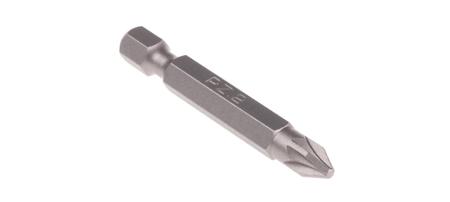 265-8327 Pozidriv Screwdriver Bit, PZ2 Tip, 1/4in Drive, 50mm Overall