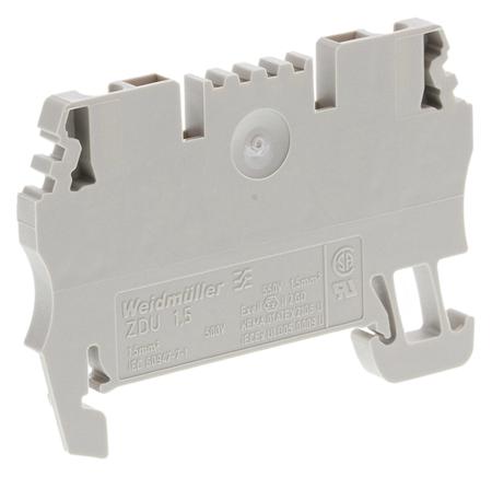 1775480000 Weidmuller  ZDU Series Brown, 1.5mm², Single-Level, Clamp Termination