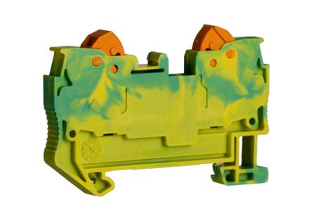 3206432 Phoenix Contact  QTC 2.5-PE Series Green/Yellow, 0.5 → 2.5mm², Single-Level, Quick Connect Termination
