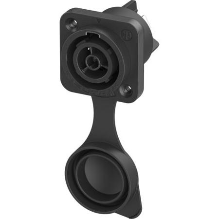 NAC3FPX-TRUE1 Neutrik Europe Mains Plug & Socket, 16A Black, Cable Mount Polyamide Socket, 250 V