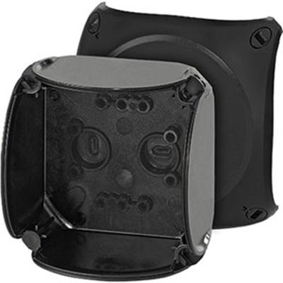 EB 02 B HENSEL EB Series Black Polycarbonate Junction Box, IP66, 62 x 93 x 93mm