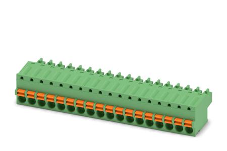 1851203 Phoenix Contact, 3.81mm Pitch, FK-MCP 1.5/18-ST-3.81, 18 Way, , Pluggable Terminal Block, Plug, Cable Mount, Spring