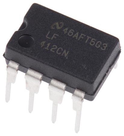 LF412CN/NOPB Texas Instruments, Operational Amplifier, 4 MHz, 8-Pin 18 V MDIP