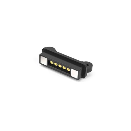 686-0052221-111 EDAC, 686, Straight PCB Mount5 way Magnetic Connector Female, Solder Pin Termination