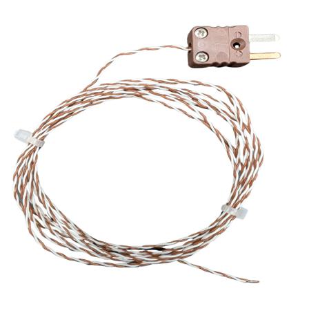 E25064-TYPE-T-WELDED-TIP-PTFFE-2-M-CMPTI CorregeE250 Type T Thermocouple 2m Length, 0.2mm Diameter, -40°C → +200°C
