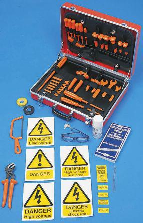 663-588 RS Pro 24 Pieces VDE/1000 V Electricians Tool Kit