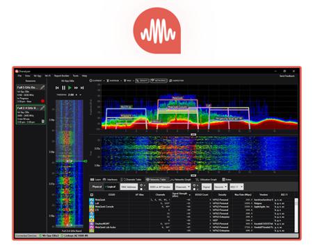 OS-SFW-000021 Oscium MetaGeek  Chanalyzer Software, For Use With Built-In WiFi Card, Wi-Spy DBx, Wi-Spy Lucid, WiPry