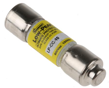 LP-CC-10 Eaton 10A T Melamine Cartridge Fuse, 10 x 38mm
