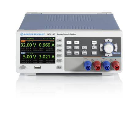 NGE-COM3b Rohde & Schwarz NGE100B Series Bench Power Supply Bundle, 0 → 32V, 3A, 3-Output, 33.6W