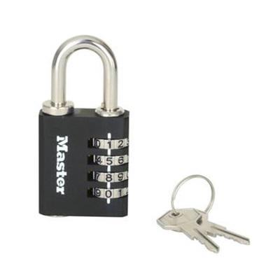 7641EURKABLK-000151 Master Lock Padlock Weatherproof Zinc Padlock, Keyed Alike, 6mm Shackle, 40mm Body