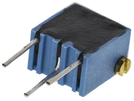 T63XB105KT20 Vishay T63XB Series 14 (Electrical), 15 (Mechanical)-Turn Through Hole Trimmer Resistor with Pin Terminations, 1MΩ