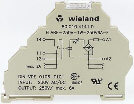 80-020-4103-0 Wieland 0.5 A Solid State Relay, DIN Rail, 53 V Maximum Load