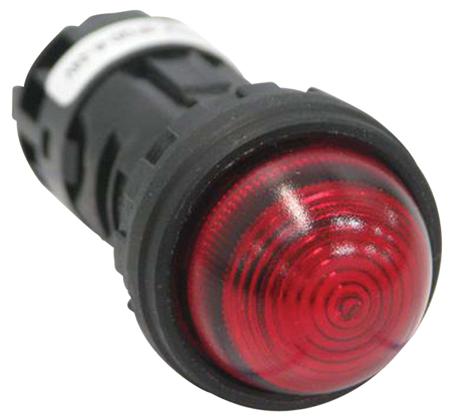 HW1P-2FQD-R-24V Idec Red Panel Mount Indicator, 24.1 x 22.3mm Mounting Hole Size, Screw Terminal Termination