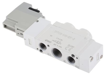 SY7120-5YO-02F-Q SMC SY7000 G 1/4 5/2 Solenoid/Pilot Stand-Alone Pneumatic Control Valve, 883.4nl/min