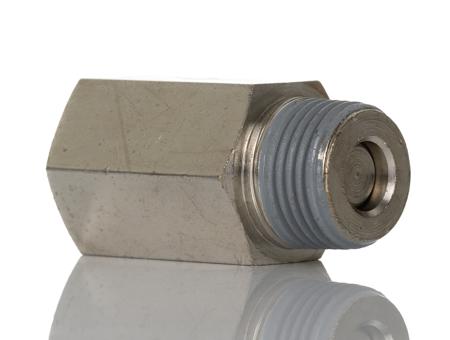 144-2704 RS Pro 9.9 kgf/cm², 990 kPa Pneumatic Straight Threaded Adapter Female BSPT BSPT Male 1/4in 1/4in