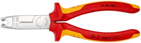 13 46 165 Knipex Stripping and drawing pliers, 165 mm Overall, VDE/1000V
