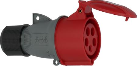 1050961 brennenstuhl, 1050 IP44 Red Cable Mount 3P+N+T Industrial Power Socket, Rated At 32A, 415 V