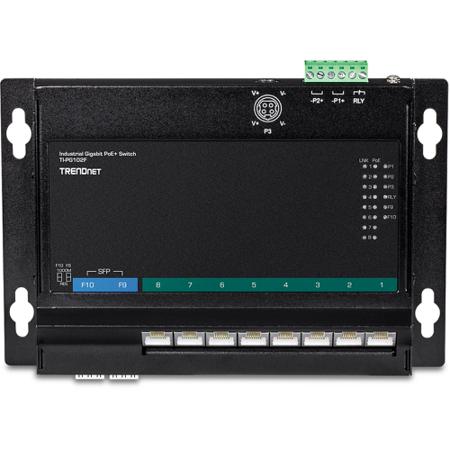 TI-PG102F 10-Port Industrial Gigabit PoE