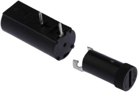 HTC-50M Eaton 6.3A PCB Mount Fuse Holder for 5 x 20mm Fuse, 1P, 250V