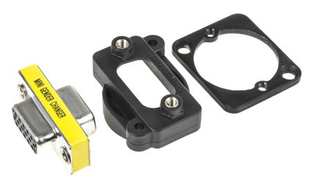 EHHD15FFB Switchcraft D Sub Adapter Female 15 Way D-Sub to Female 15 Way D-Sub