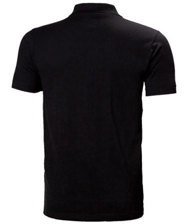 79167_990-4XL Helly Hansen Classic Black 100% Cotton Polo Shirt, UK- 4XL, EUR- 4XL
