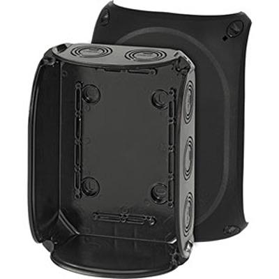 KF 1600 B HENSEL KF Series Black Polycarbonate Junction Box, IP66, IP67, IP69, 92 x 210 x 155mm
