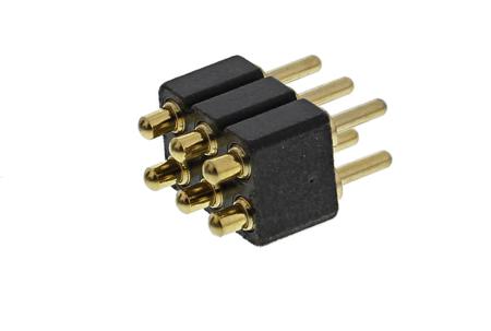 813-S1-006-10-014101 Preci-Dip 813 Series Straight Through Hole Spring Loaded Connector, 6 Contact(s), 2.54 mm Pitch, 2 Row, Shrouded