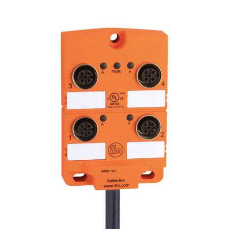 EBC015 ifm electronic EBC Series Sensor Box, M12, 5m cable, 4 port