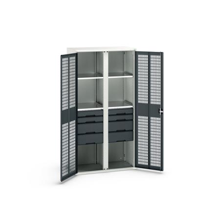 16926778.19 Bott 2 Door, 8 Drawer Sheet Steel Cupboard, 1050 x 550 x 2000mm