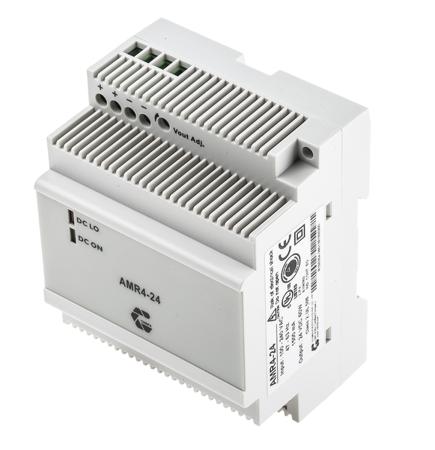 AMR4-24 AMR4 DIN Rail Panel Mount Power Supply, 60W, 24V dc/ 2.5A