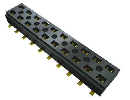 CLP-105-02-L-D-A-TR Samtec, CLP, CLP-105 1.27mm Pitch 5 Way 2 Row Vertical PCB Socket, Surface Mount, Press-In Termination