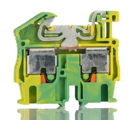 3248130 Phoenix Contact  MPT 2.5-PE Series Green/Yellow, 0.14 → 4mm², Single-Level, Push In Termination, ATEX,