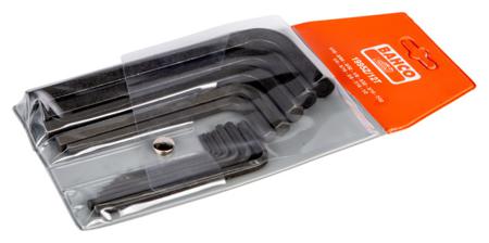 1995Z/12T Bahco 12 piece, 1/2 in, 1/4 in, 1/8 in, 1/16 in, 3/8 in, 3/16 in, 3/32 in, 5/16 in, 5/32 in, 5/64 in, 7/16 in, 7/32 in
