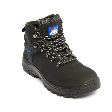 2601BK060 Himalayan 2601 Black Steel Toe Capped Unisex Safety Boots, UK 6, EU 40