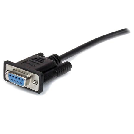 MXT1003MBK StarTech.com Serial Cable Assembly, 3m, DB-9 (9 Pin, D-Sub) Male to DB-9 (9 Pin, D-Sub) Female